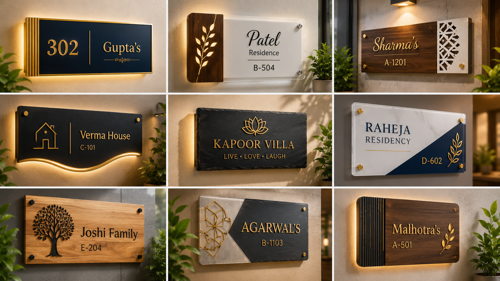 Name Plate Design Trends for 2026