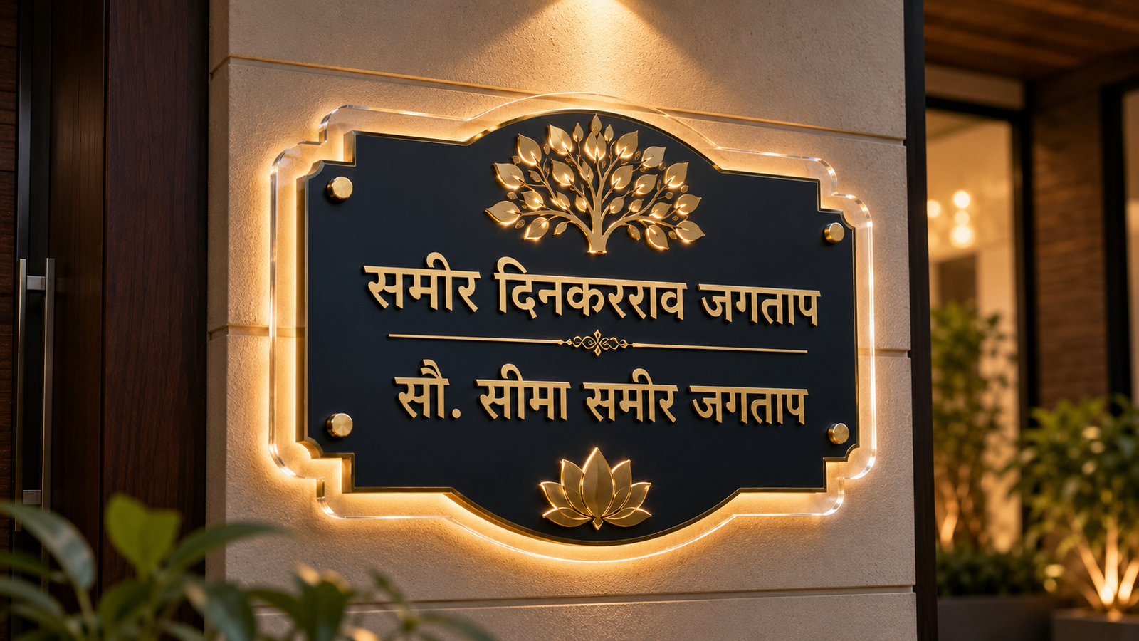 Elegant Name Plate